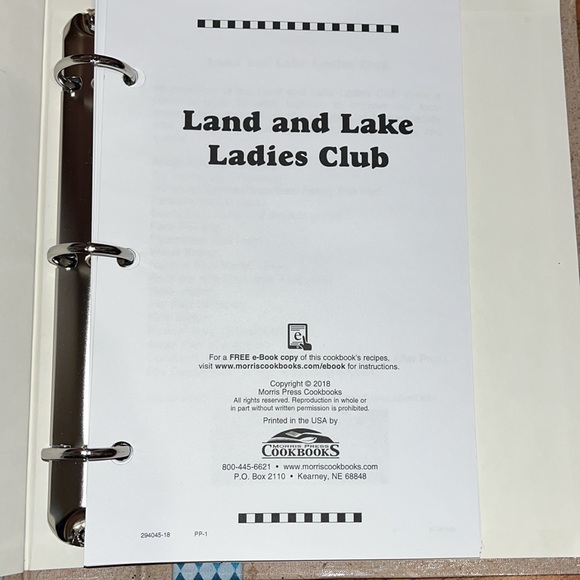 Hard cover cookbook recipes Land and Lake Ladies Club Devils Lake in Michigan - Picture 4 of 11